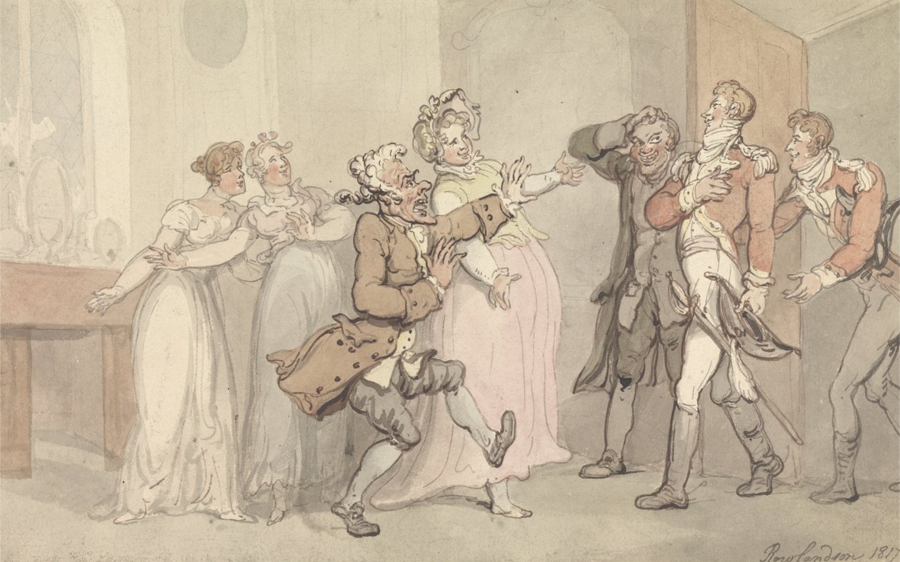 Žárlivost, vztek, zklamání ... od Thomas Rowlandson