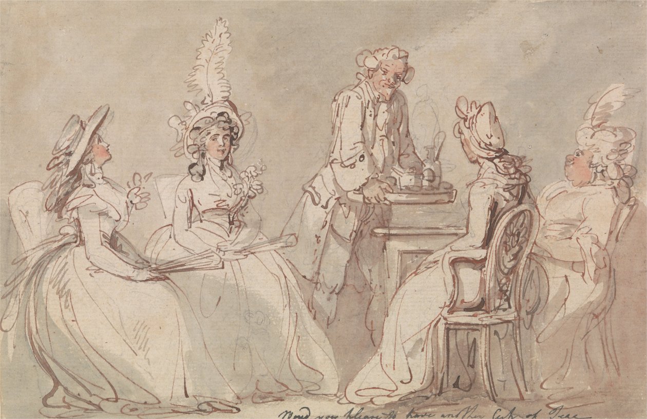 Dámy v Tea od Thomas Rowlandson
