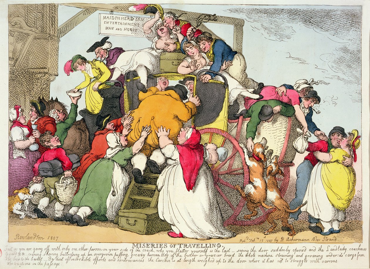Miseries of Travel, 1807 od Thomas Rowlandson