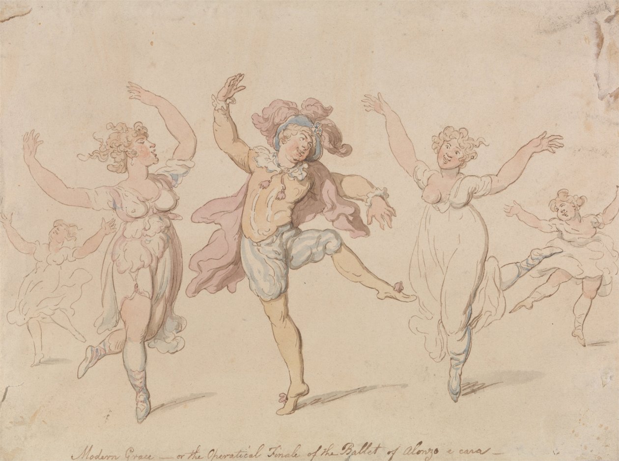 Modern Grace ... Ballet of Alonzo e Cara od Thomas Rowlandson