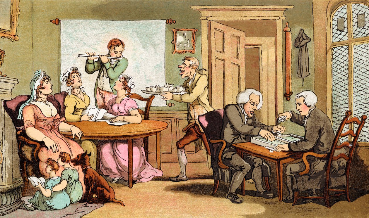 Oliver Goldsmith s od Thomas Rowlandson