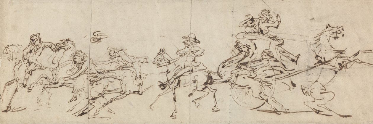 Nehody s jízdou a řízením od Thomas Rowlandson