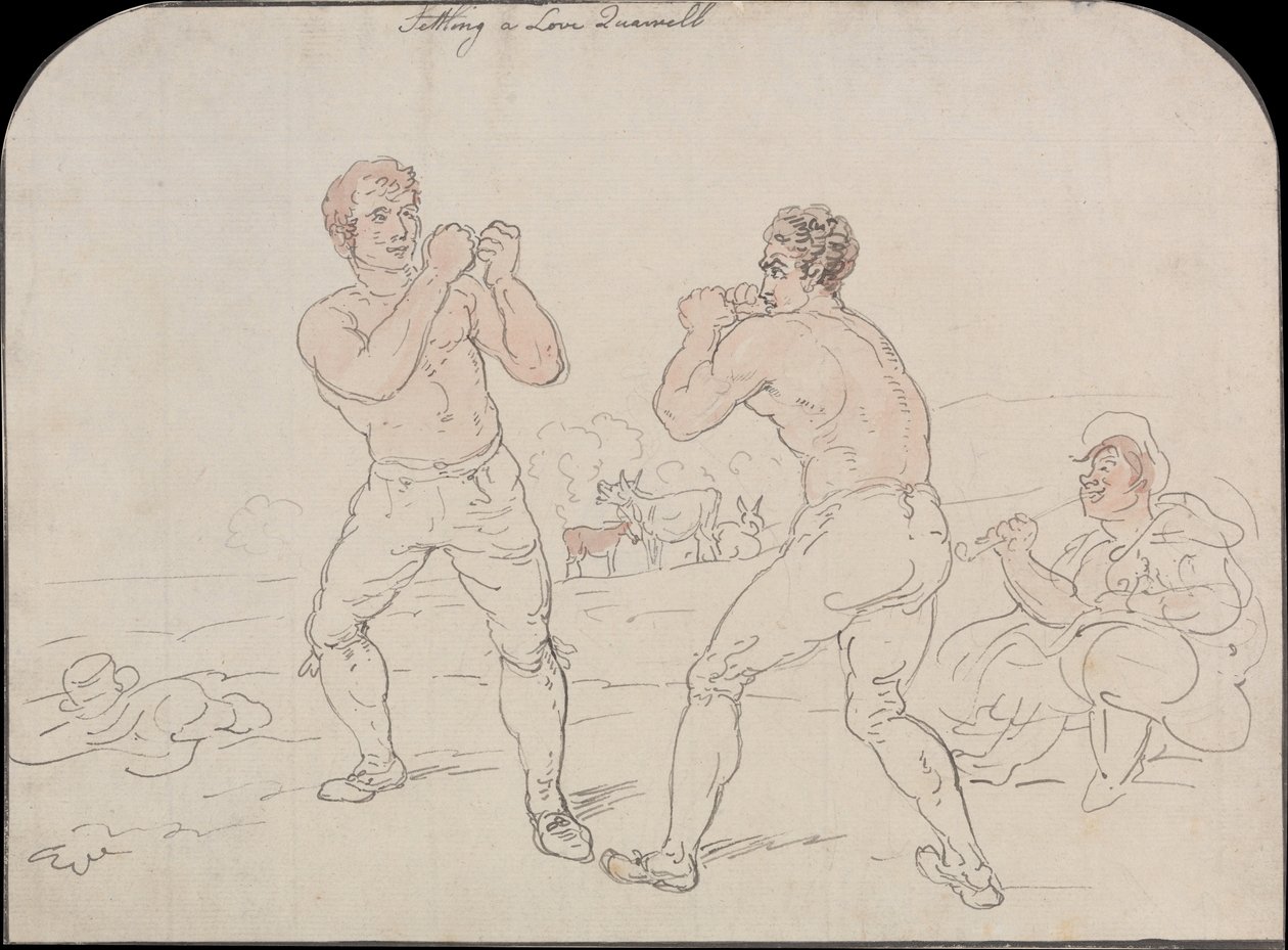 Vyrovnání milostné hádky od Thomas Rowlandson