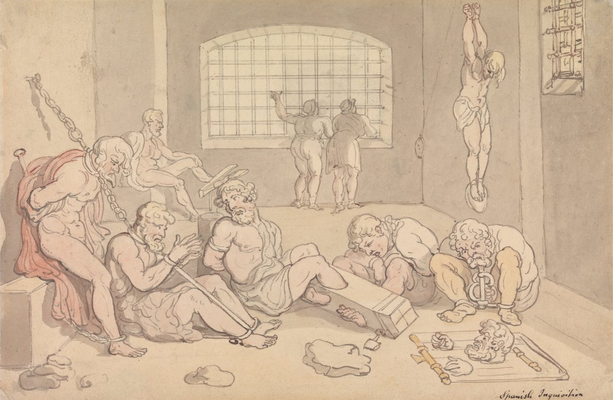 Španělská inkvizice od Thomas Rowlandson