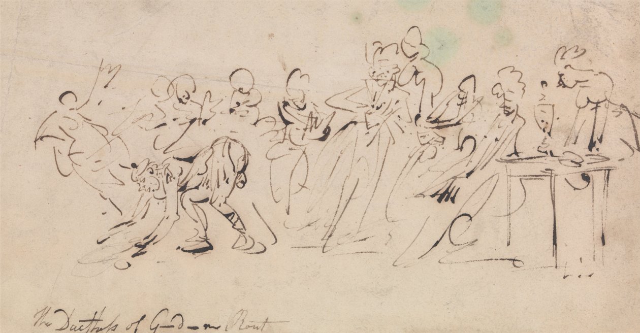 Vévodkyně z Gordons Rout od Thomas Rowlandson