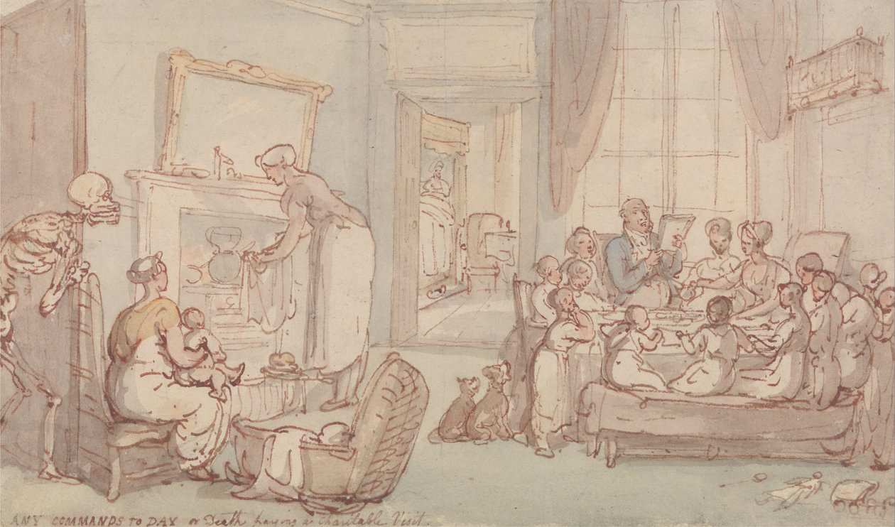Rodina dětí od Thomas Rowlandson
