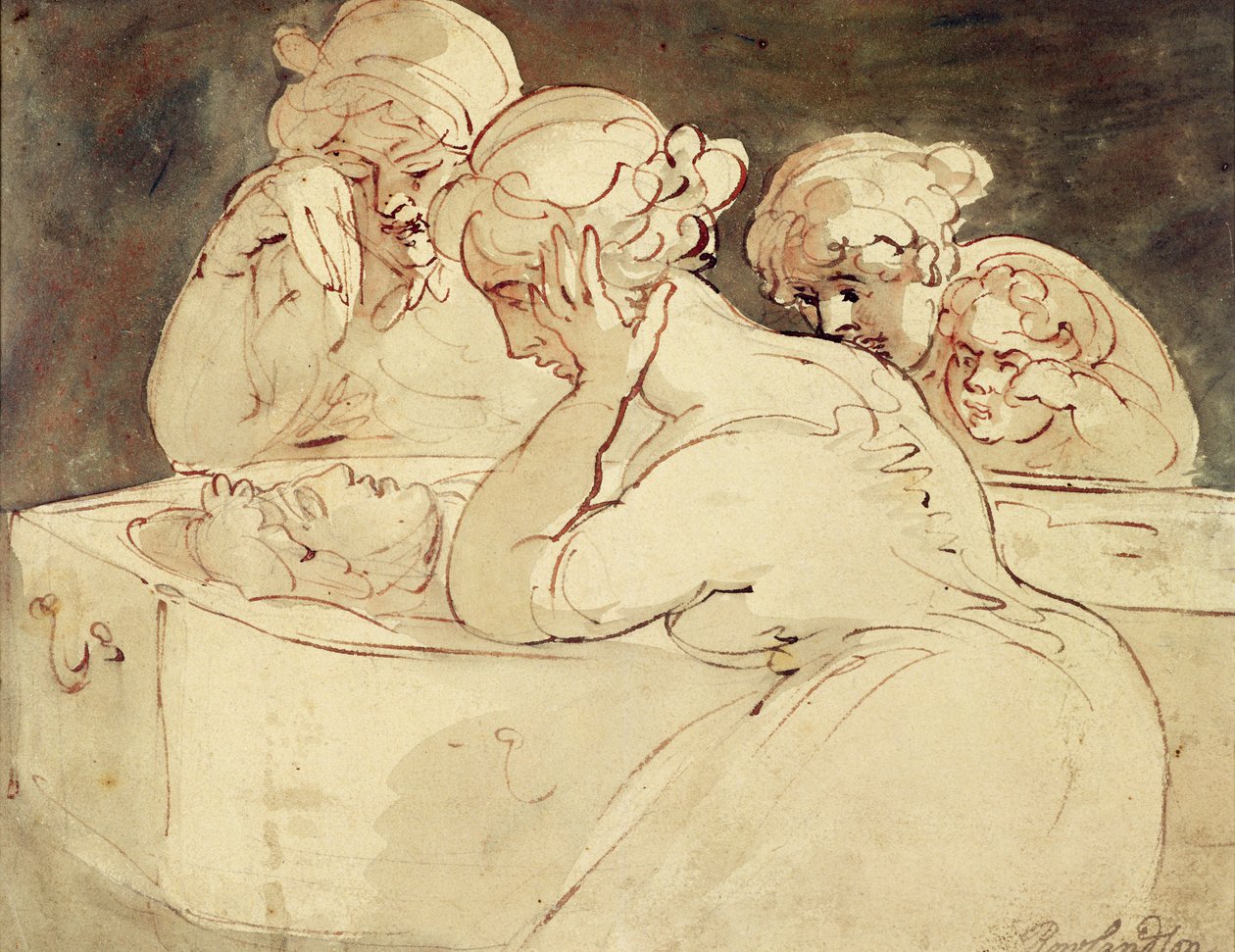 Truchlící, 1815 od Thomas Rowlandson