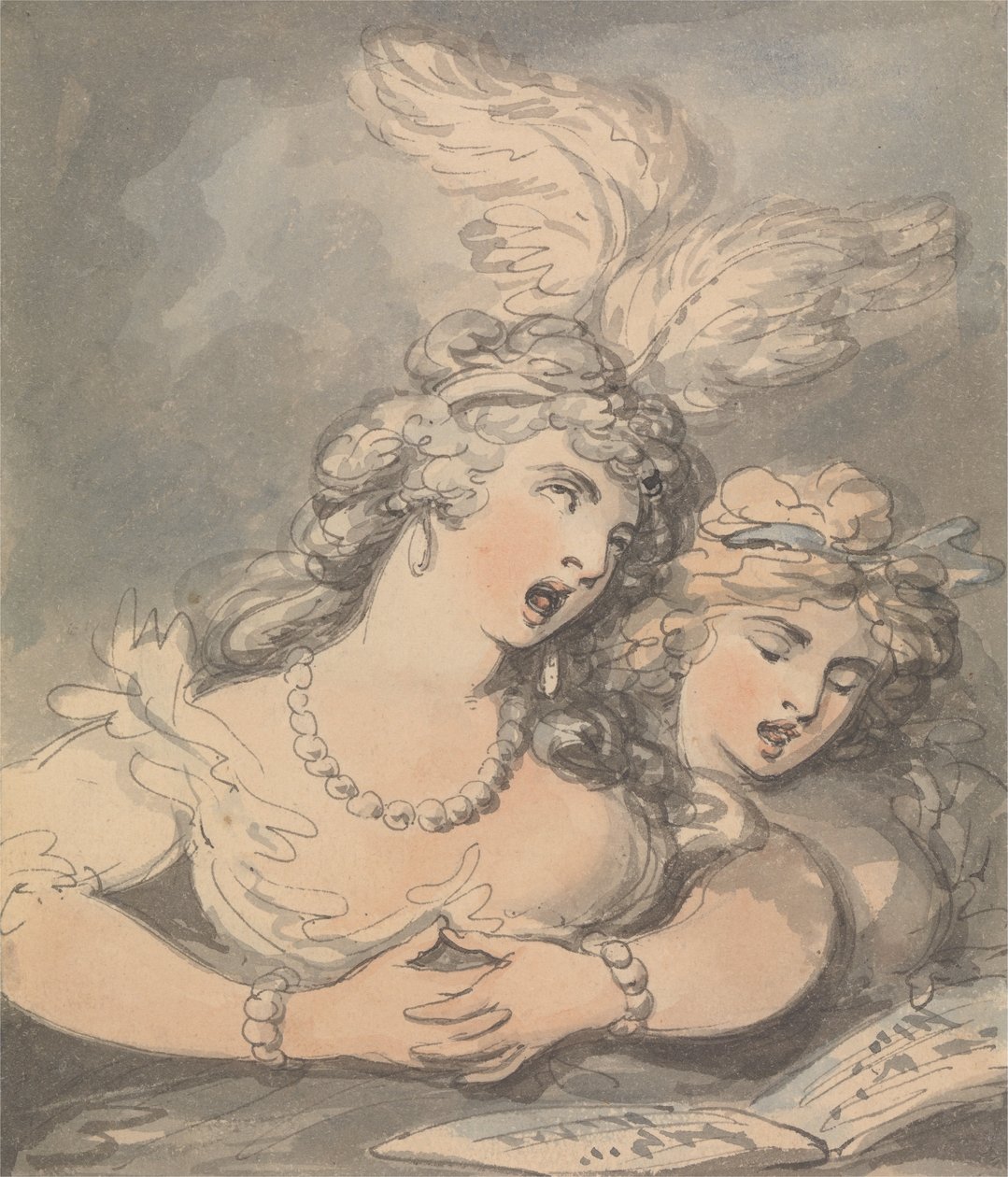 Operní pěvci od Thomas Rowlandson