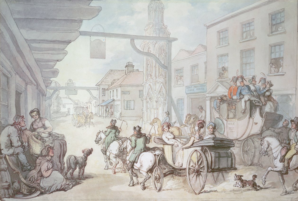 Post Chaise od Thomas Rowlandson