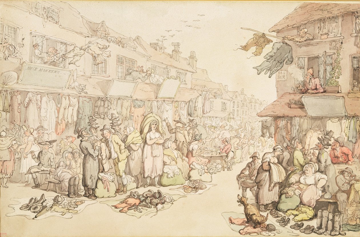 Trh hadrů od Thomas Rowlandson