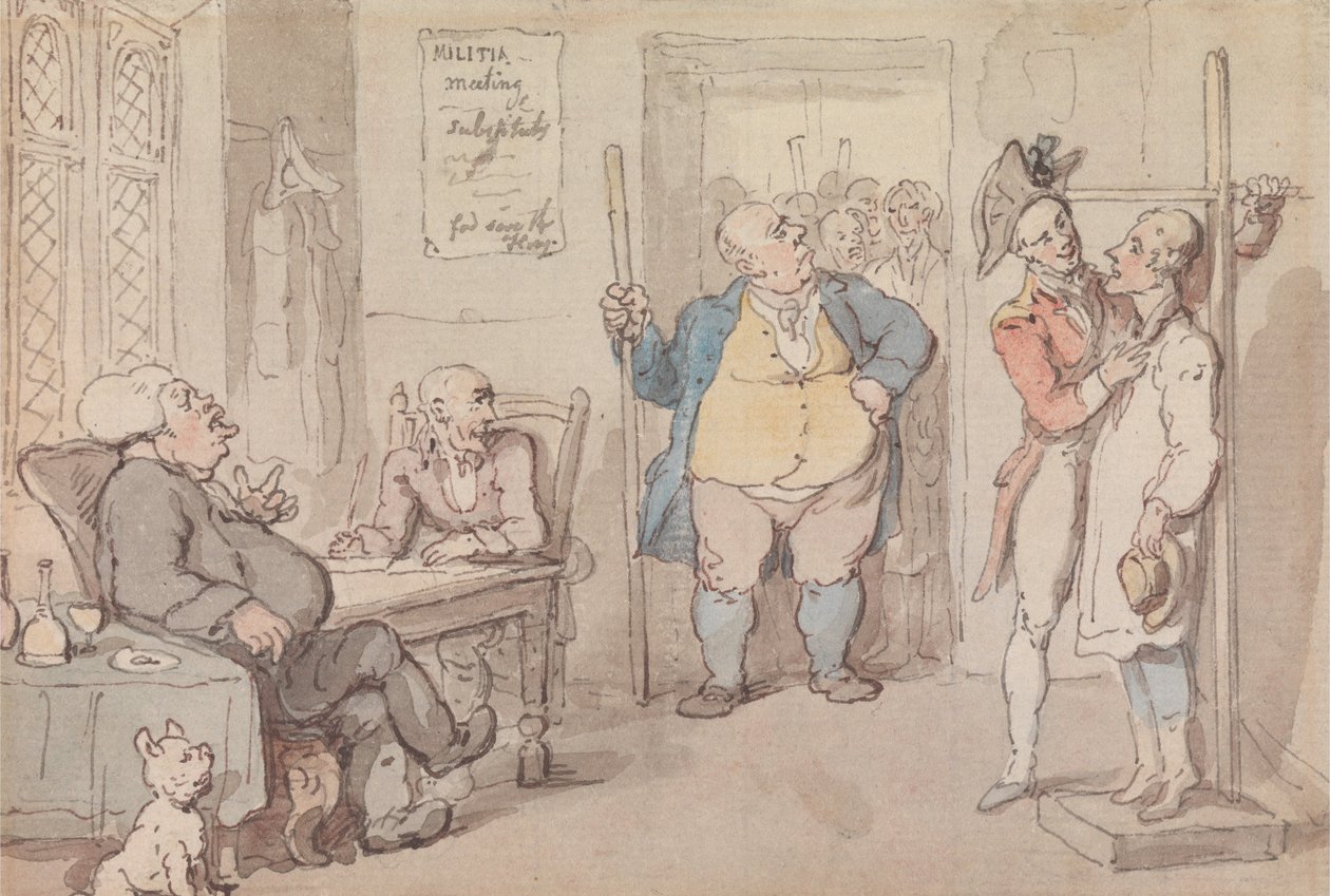 Náborový důstojník od Thomas Rowlandson