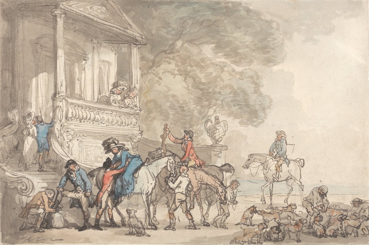 Návrat z lovu od Thomas Rowlandson