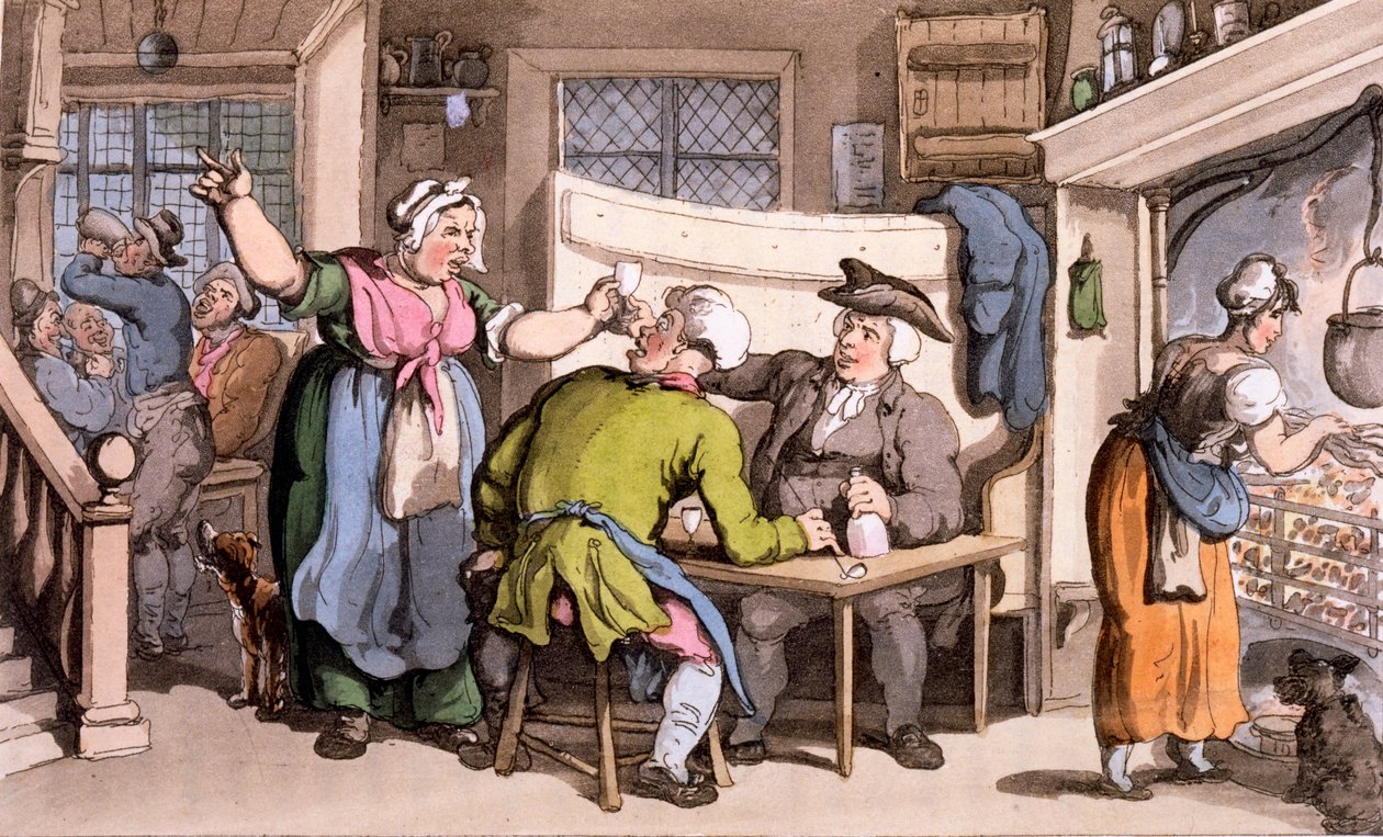 Scold se zprávami o Olivii od Thomas Rowlandson