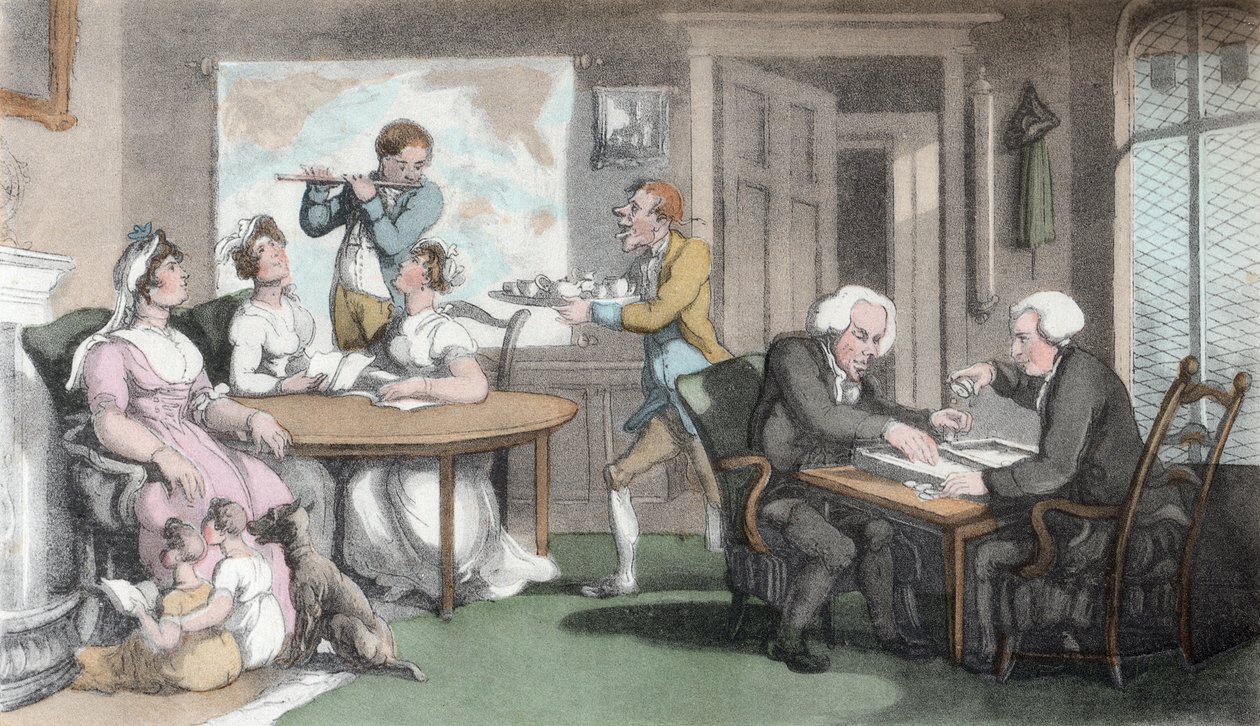 Společenský večer, ilustrace z 