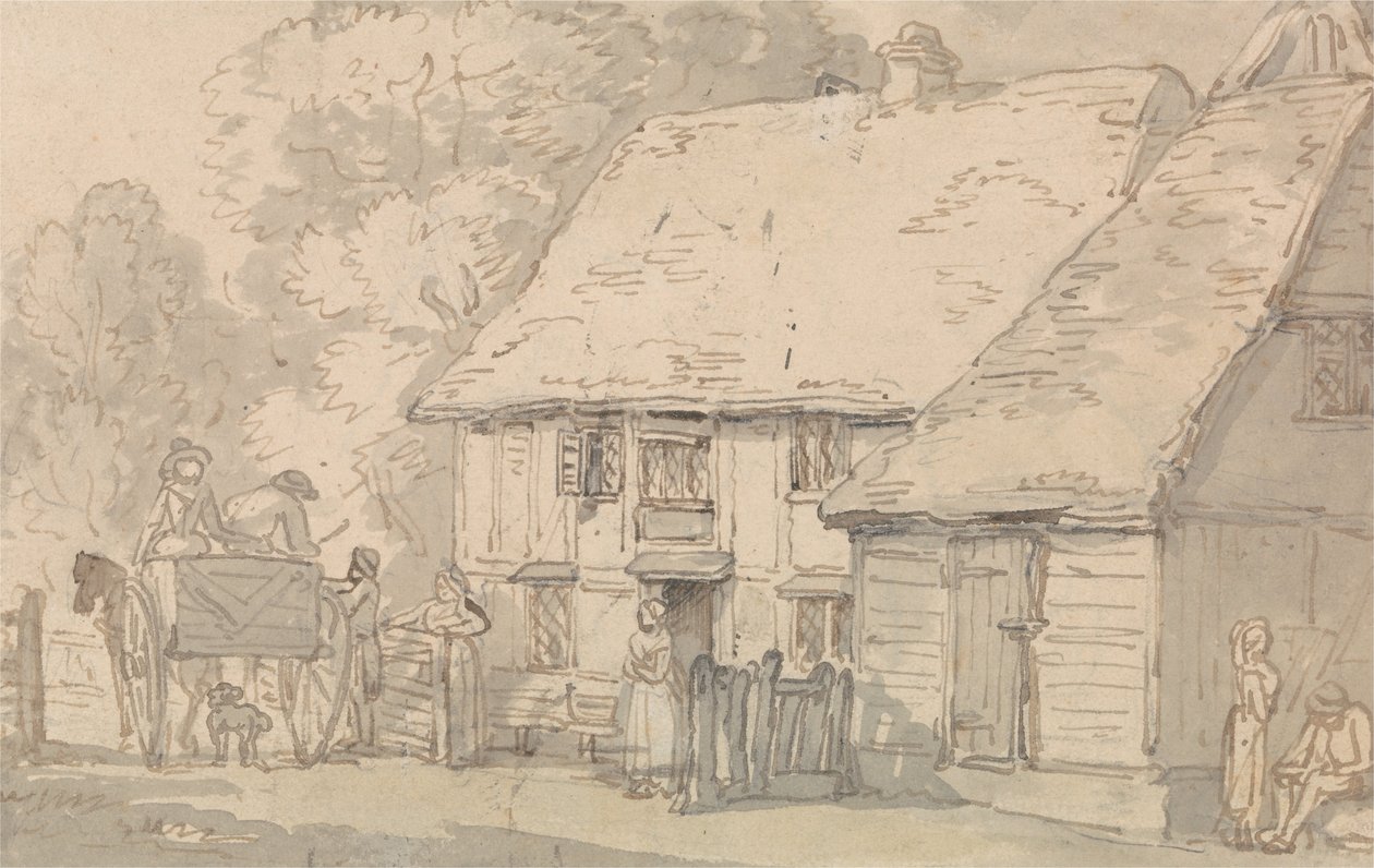 Mýtná brána od Thomas Rowlandson