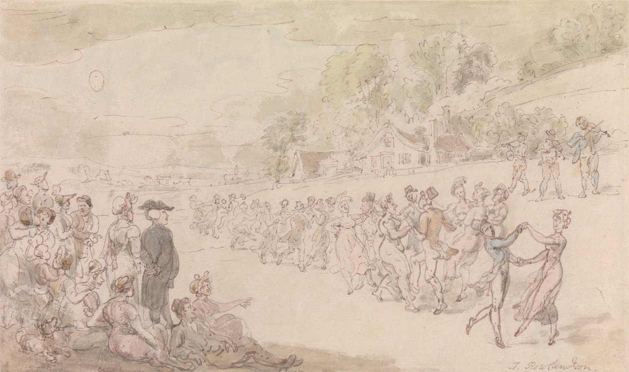 Vikář z Wakefielda- Tanec od Thomas Rowlandson