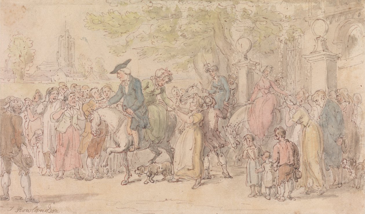 Vikář z Wakefieldu- Odjezd z Wakefieldu od Thomas Rowlandson