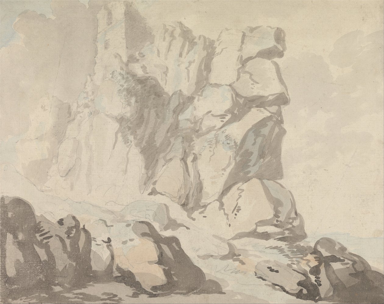Hrad Tintagel od Thomas Rowlandson