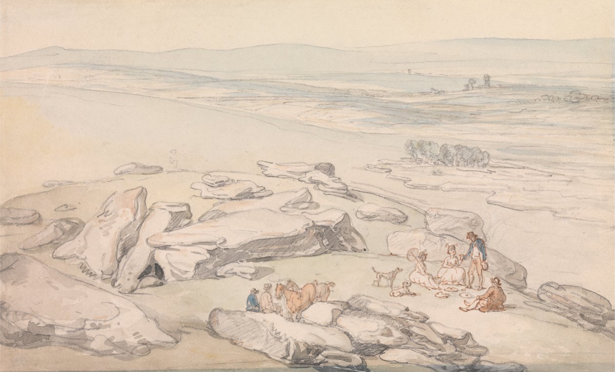 Pohled na Exmoor od Thomas Rowlandson