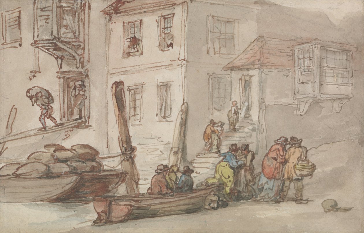 Mít staré schody od Thomas Rowlandson