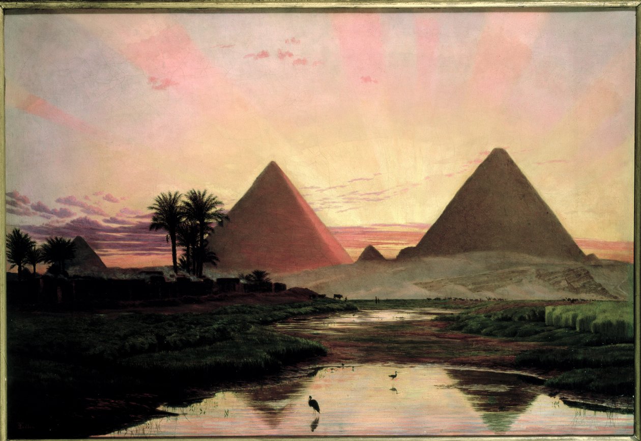 Pyramidy v Gíze od Thomas Seddon