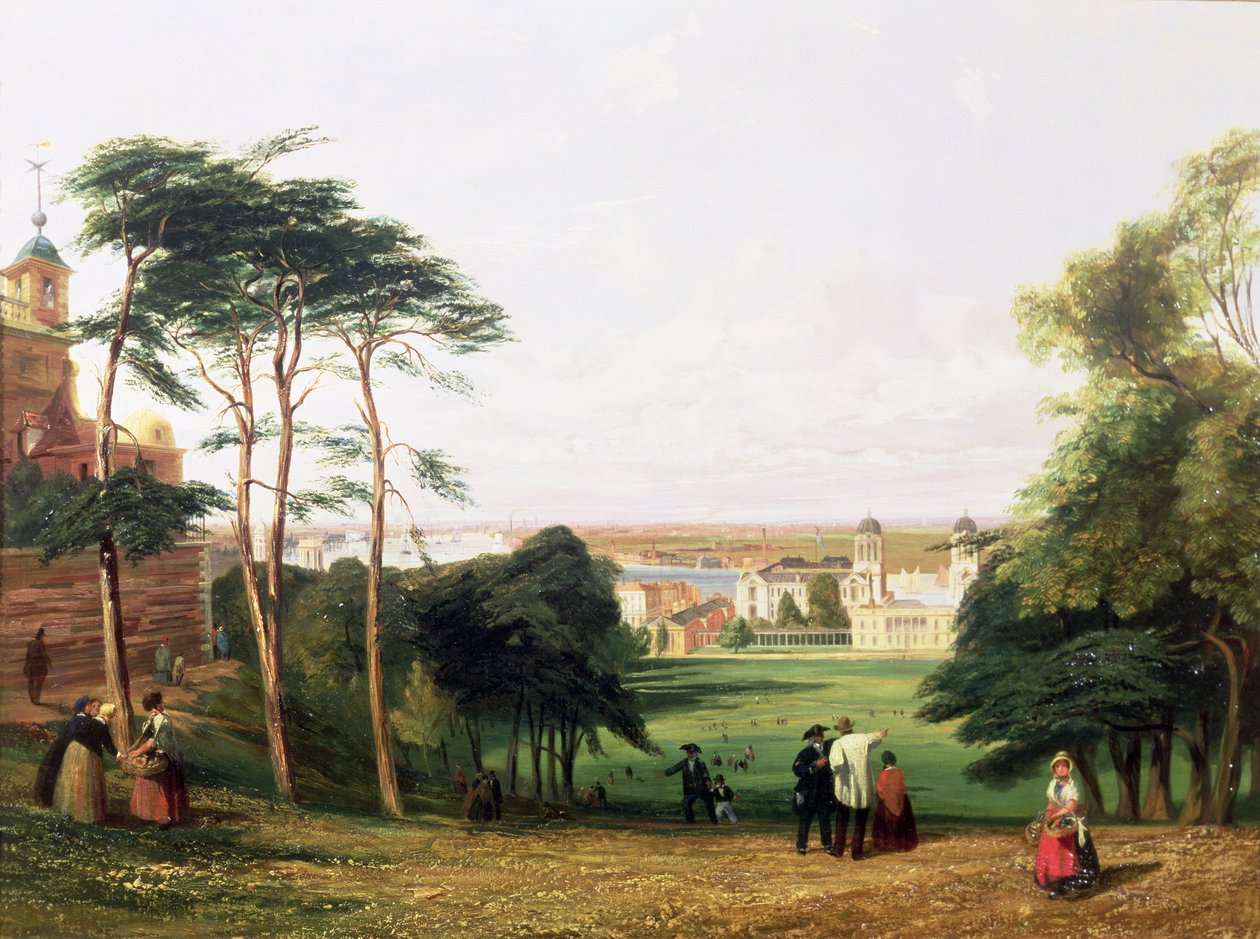 Greenwich z Královské observatoře od Thomas Shotter Boys