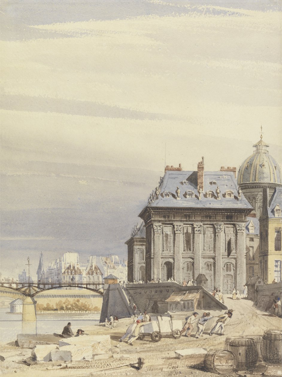 Institut de France, Paříž, 1830 od Thomas Shotter Boys