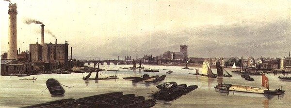 Shot Tower and Westminster, 1842 od Thomas Shotter Boys