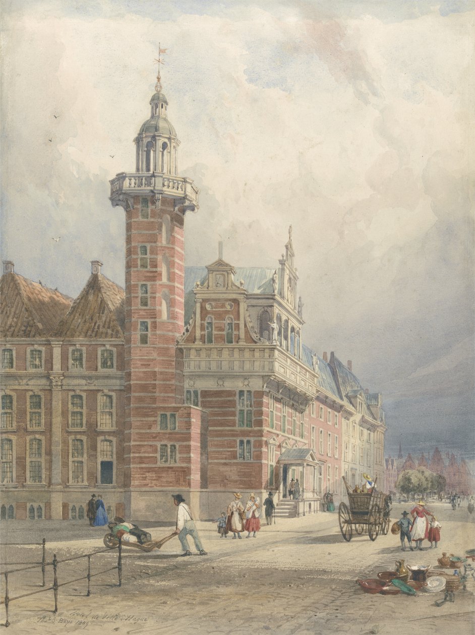 Radnice, Haag (wc na papíře) od Thomas Shotter Boys