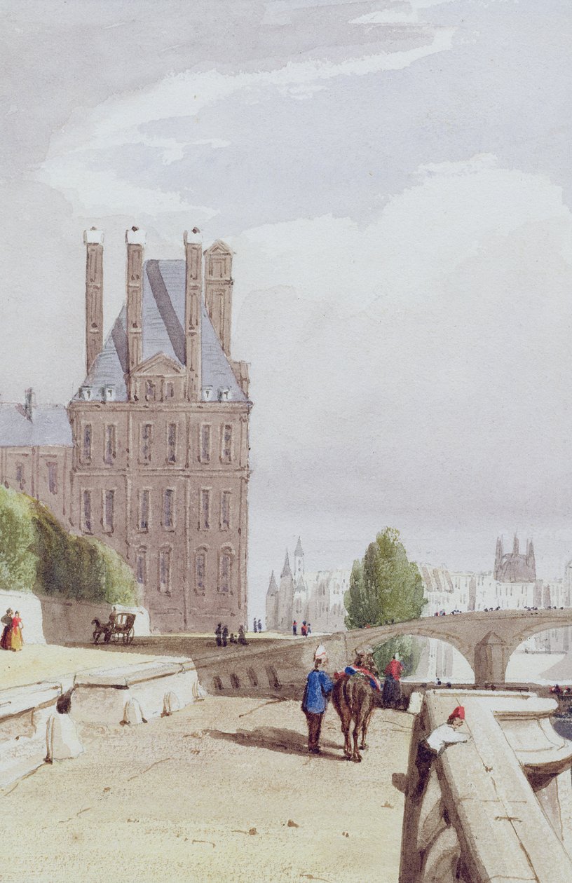Pohled na Tuilleries na Seině od Thomas Shotter Boys