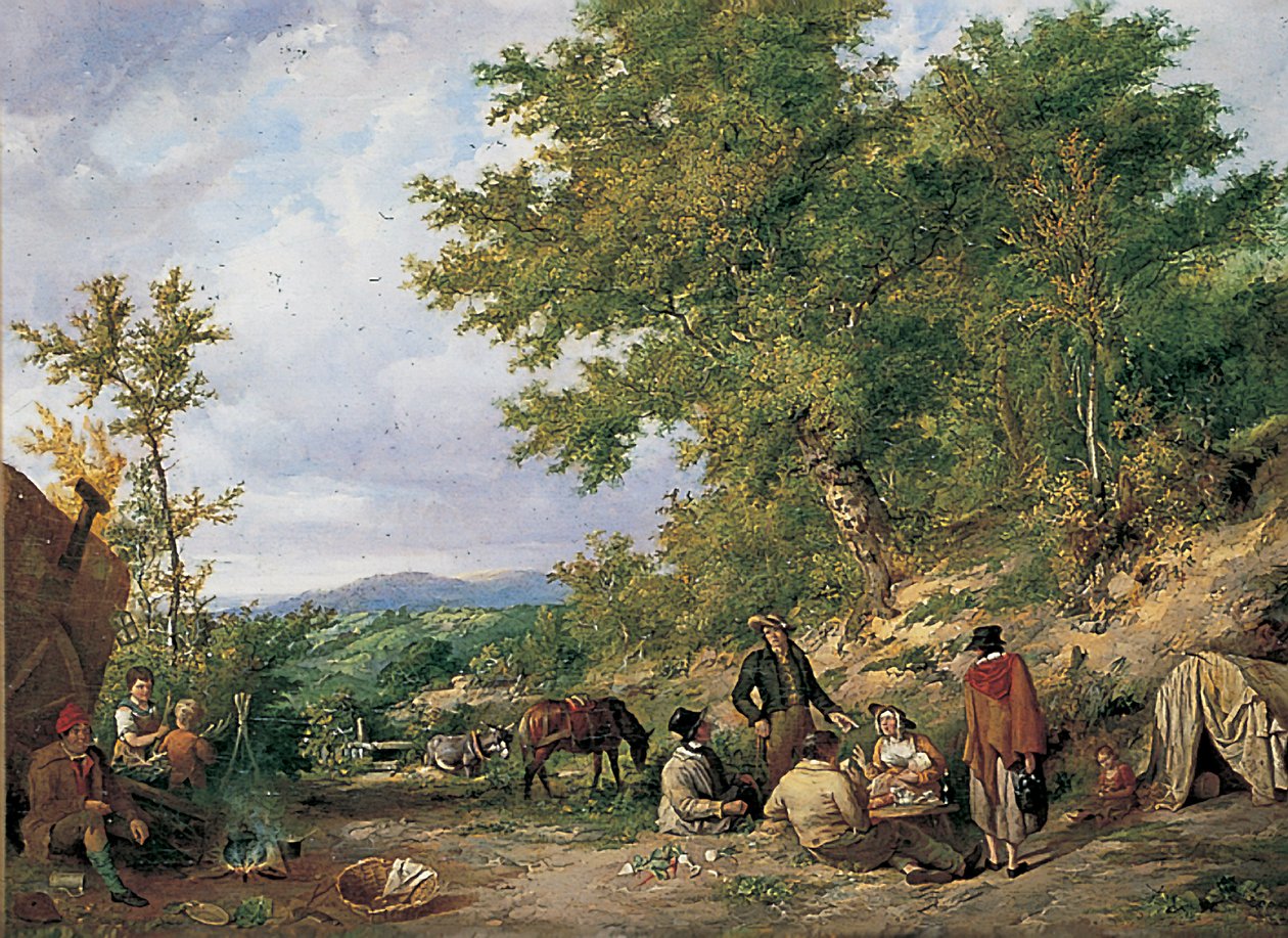 Country Lane s Cikány od Thomas Sidney Cooper