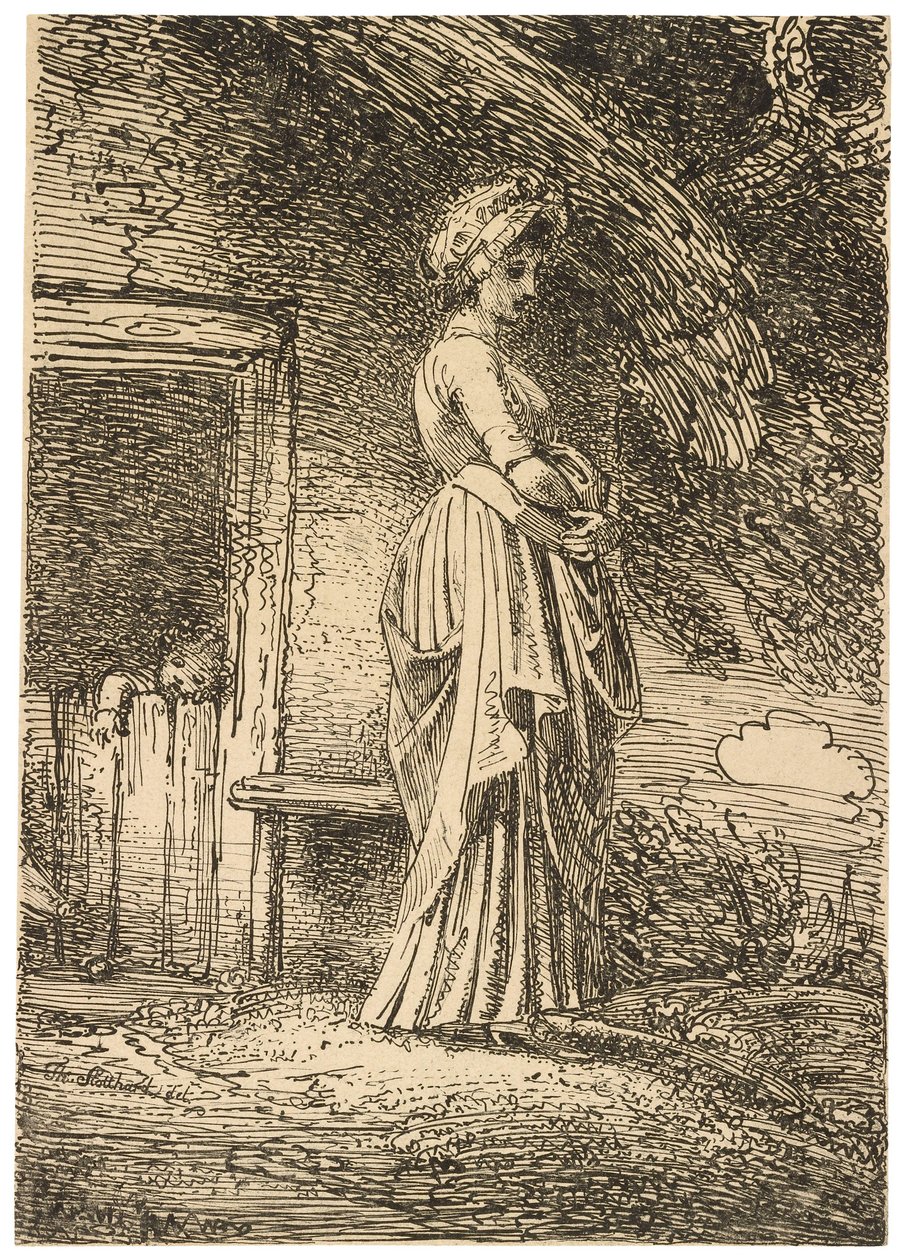 Ztracené jablko ze vzorků polyautografie od Thomas Stothard