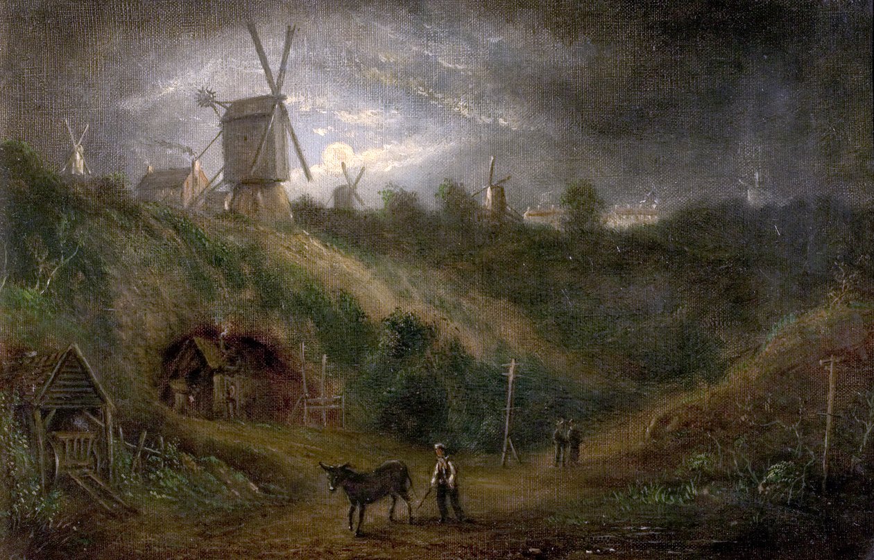 The Old Ropewalk, Foot of the Gallows Hill, Nottingham Forest, 1848 od Thomas Sturge Moore