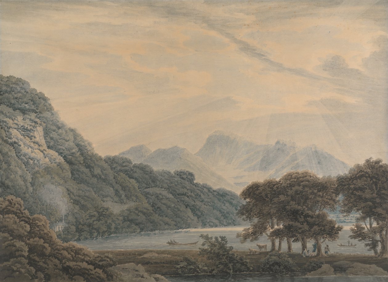 Vedoucí Ullswater, s domem Patterdale nalevo od Thomas Sunderland
