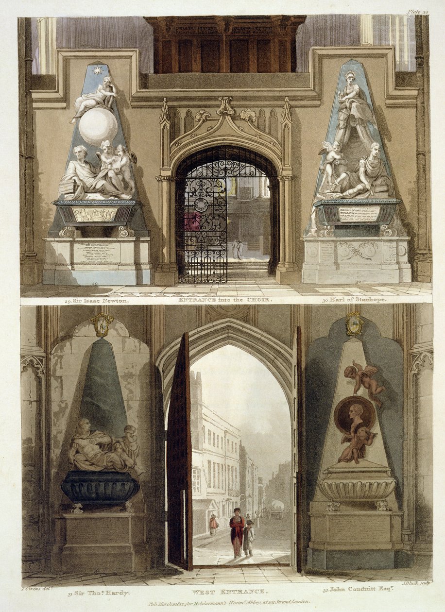 The Entrance into the Choir and the West Entrance, deska 20 z 