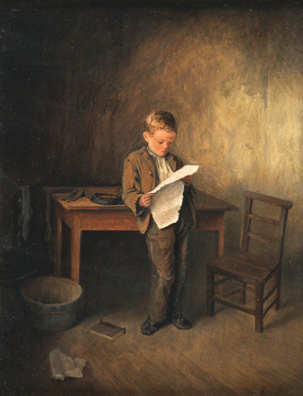 Reading the News, 1856-1886 od Thomas Webster