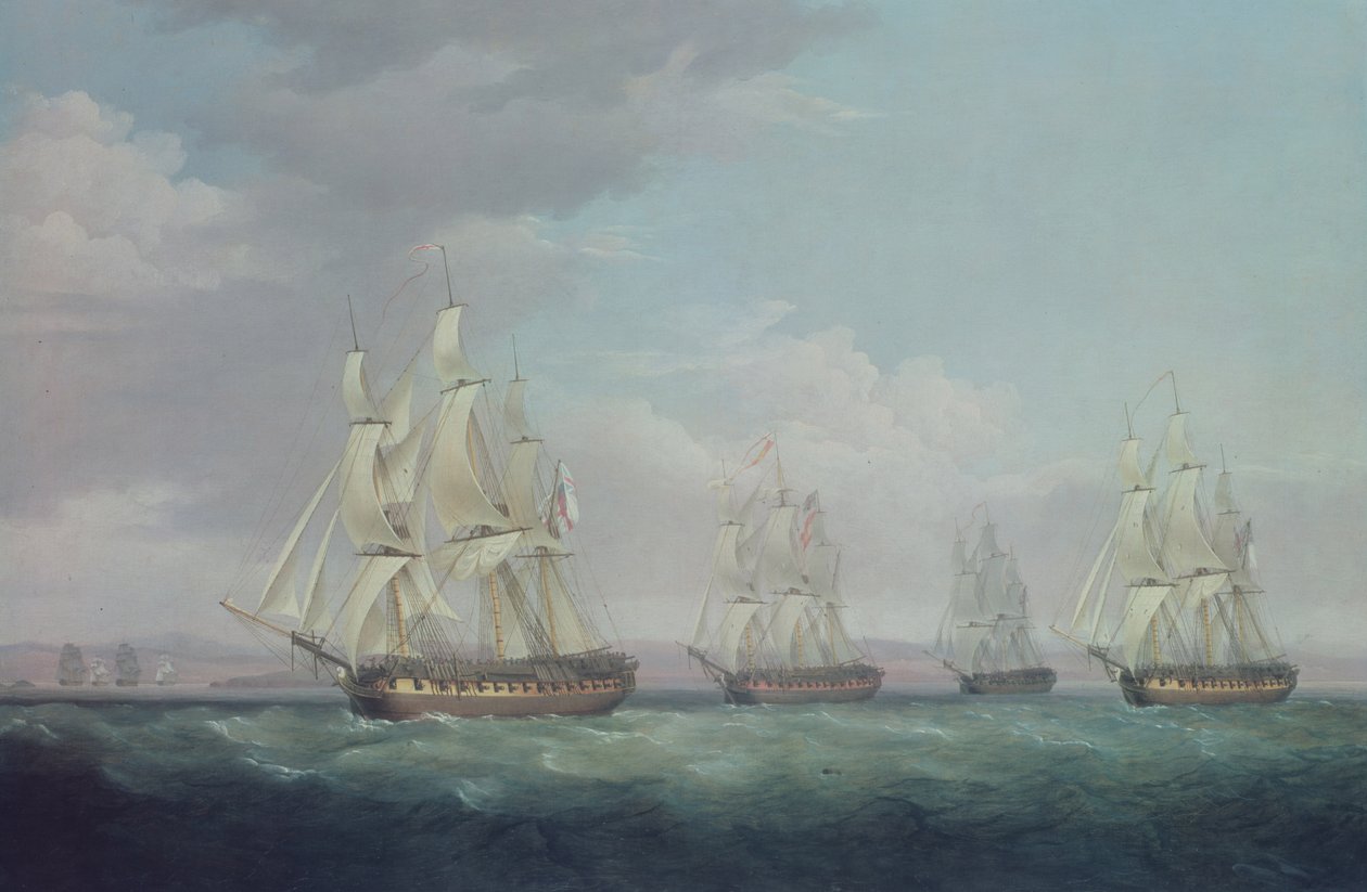 Zajetí Santa Brigidy, 1799 od Thomas Whitcombe