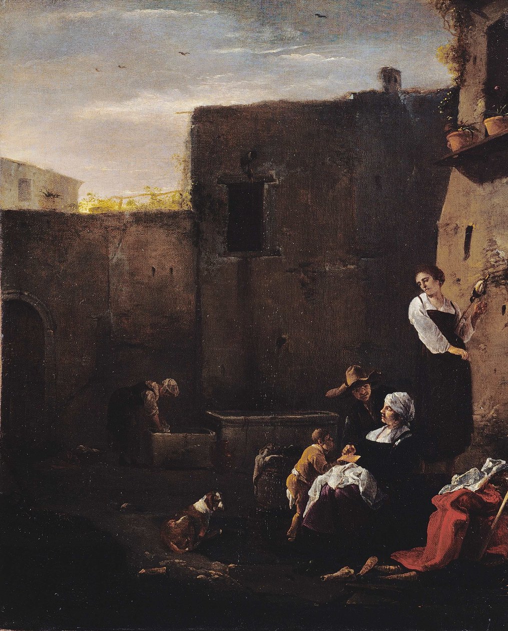 Italské nádvoří od Thomas Wijck