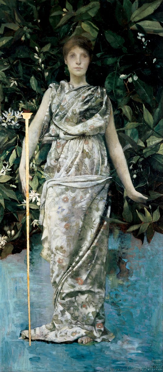 Panenská blána od Thomas Wilmer Dewing