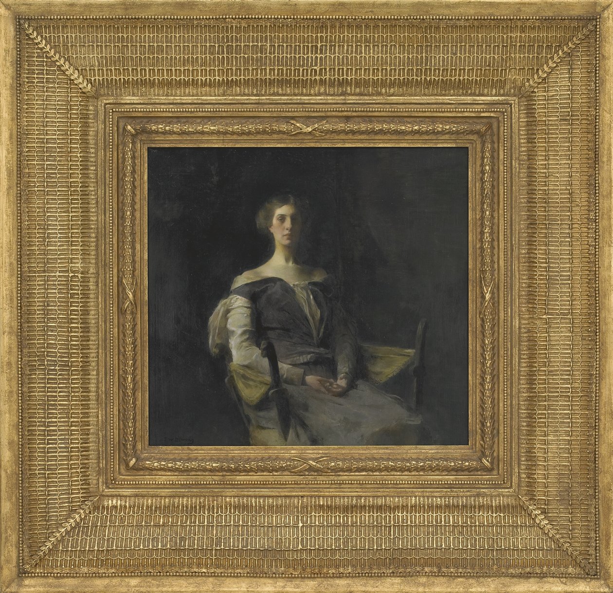 Portrét dívky, 1905 (olej na dřevěné desce) od Thomas Wilmer Dewing