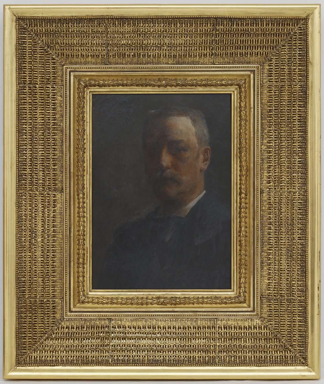 Autoportrét, 1906 (olej na dřevěné desce) od Thomas Wilmer Dewing