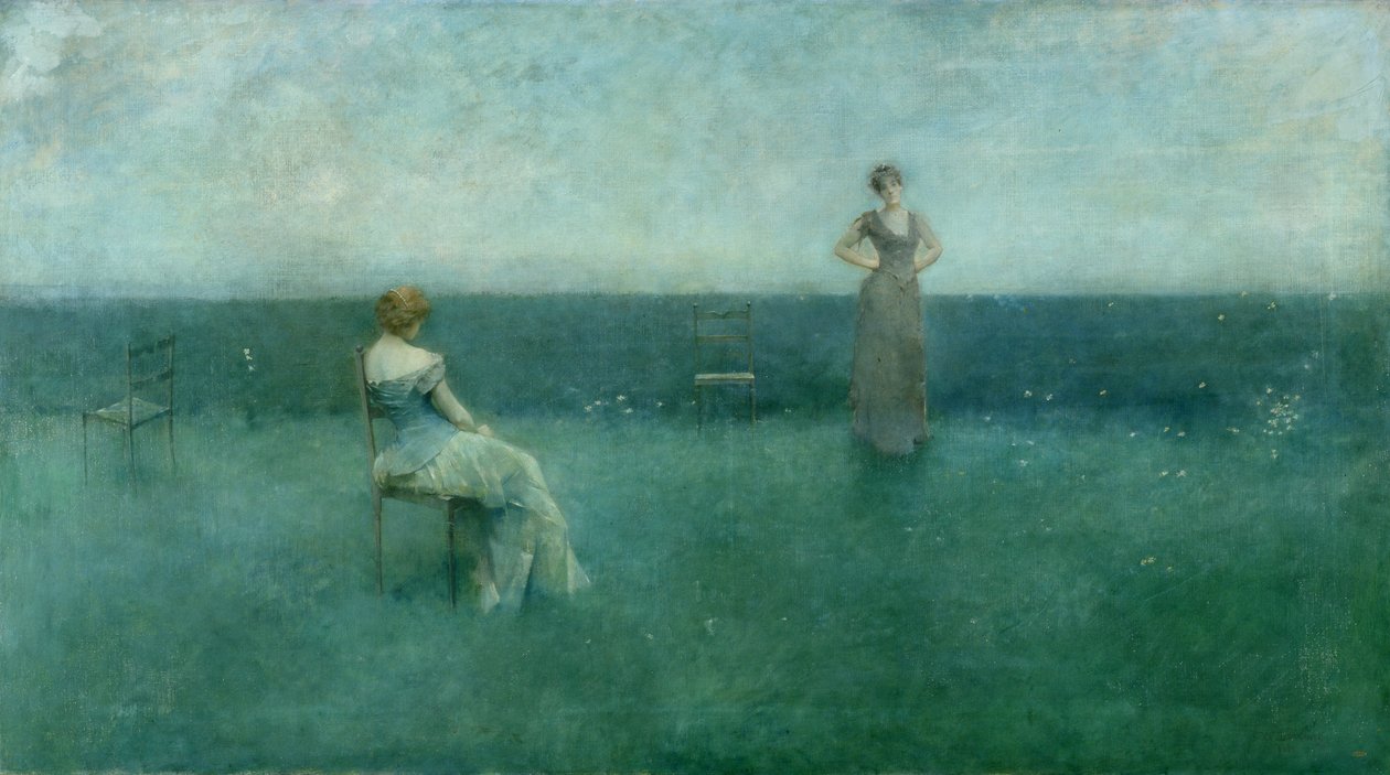 Recitace, 1891 od Thomas Wilmer Dewing