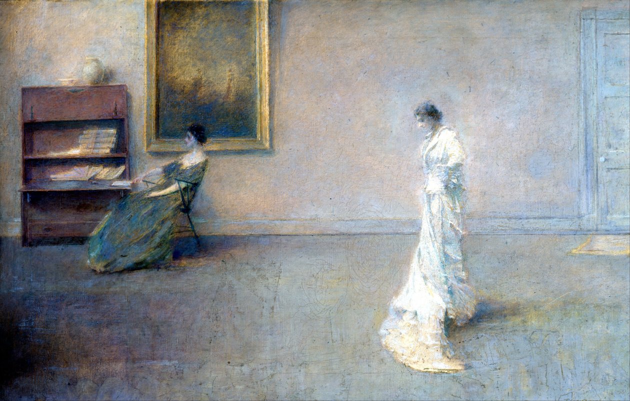 Bílé šaty od Thomas Wilmer Dewing