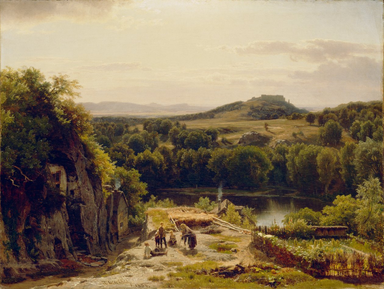 Krajina v pohoří Harz, 1854 od Thomas Worthington Whittredge