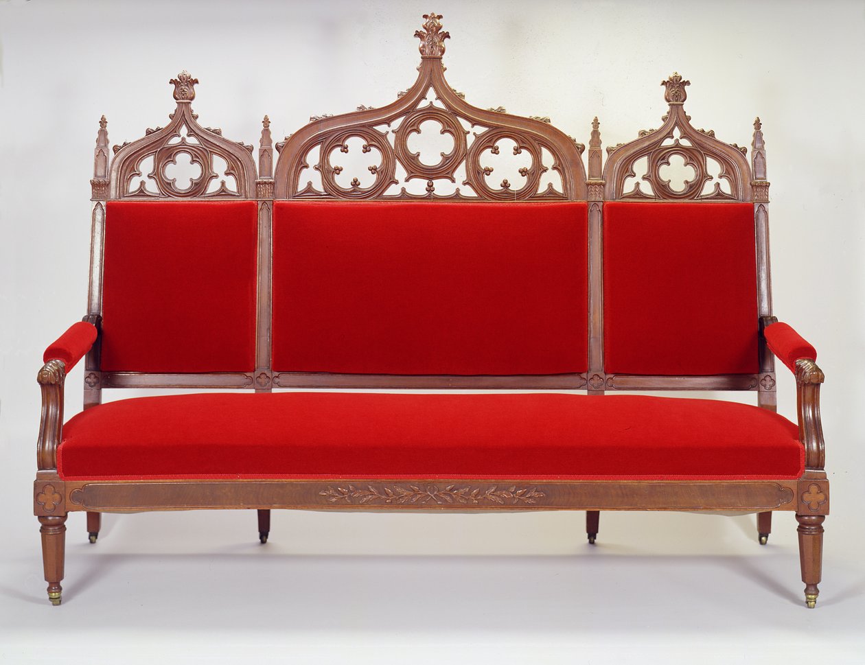 Settee, z Brooklynu, New York, 1846-47 (černý ořech) od Thomas attr. to Brooks