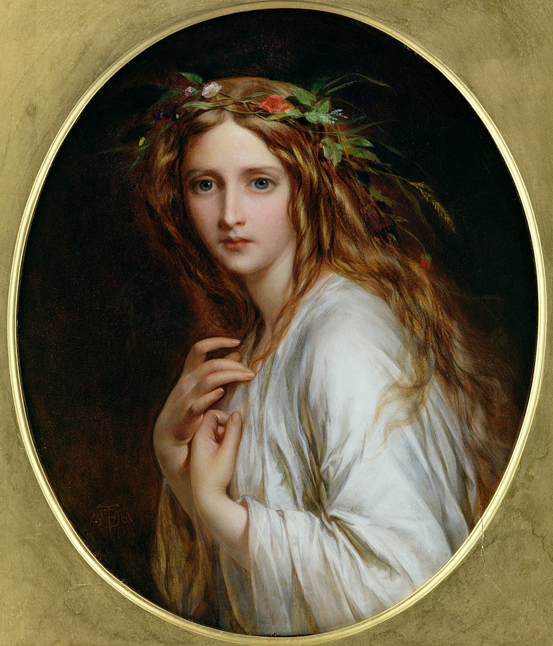 Ofélie, 1861 od Thomas Francis Dicksee