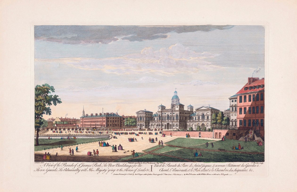 Parade of St, James Park, Londýn od Thomas (after) Bowles