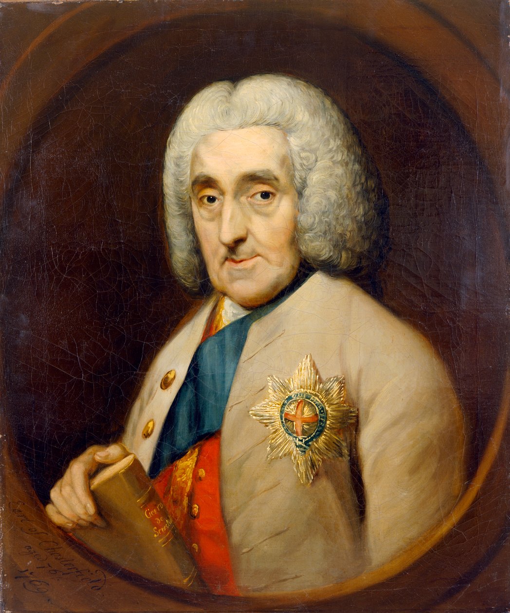 Čtvrtý hrabě z Chesterfield (olej na plátně) od Thomas (after) Gainsborough