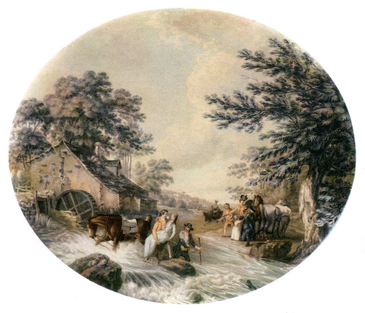 "Vicar of Wakefield" od Olivera Goldsmithe, ilustrace Thomas Hearne. od Thomas (after) Hearne