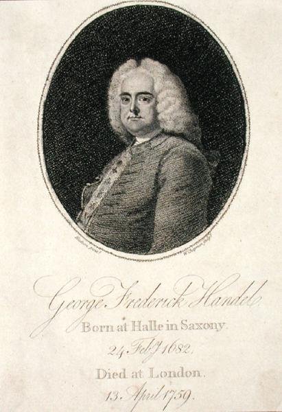George Frederick Handel (1685-1759) ryl W. Chapman (rytina) od Thomas (after) Hudson
